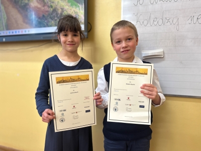 Gratulacje dla uczniów z klasy 1a!